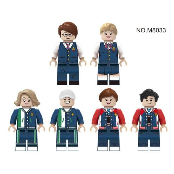 Student Uniform Series Building Block Figures