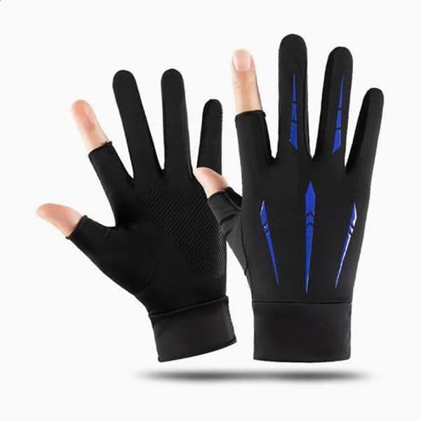 Thin UV Protection Ice Silk Bike Gloves Lightweight Breathable Fingerless for Fishing Cycling 260415
