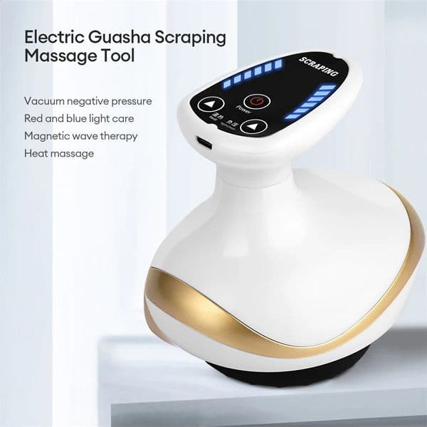 Electric EMS Body Massager Cupping Massage with LCD Display Guasha Scraping Vacuum Suction Cup IR Heating Fat Slimming 260415