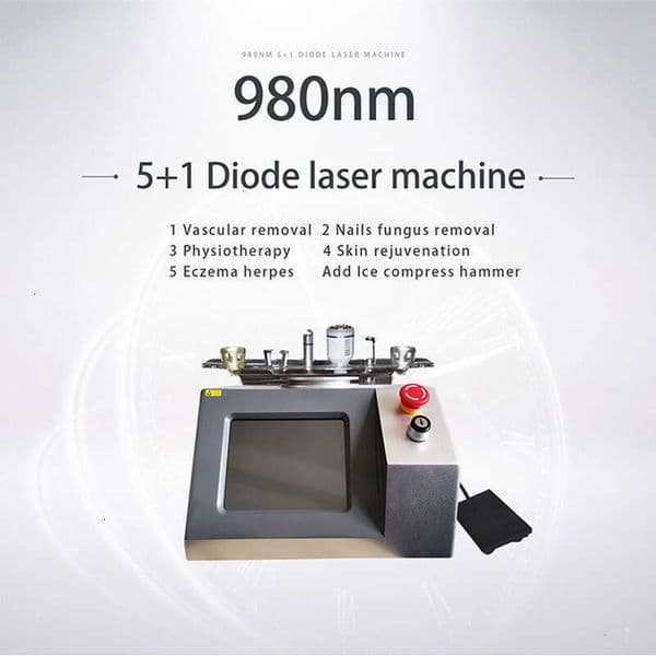 Ace CE Approved 980Nm Diode Laser For Effective Vascular Spider Vein Removal Nail Fungus Treatment Laser Pain Relief Therapy Laser Machin