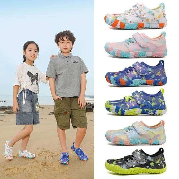 Children's Five-Finger Breathable Casual Quick Dry Non-Slip Beach Wading Play in Water Stream Climbing Shoes 26W0416