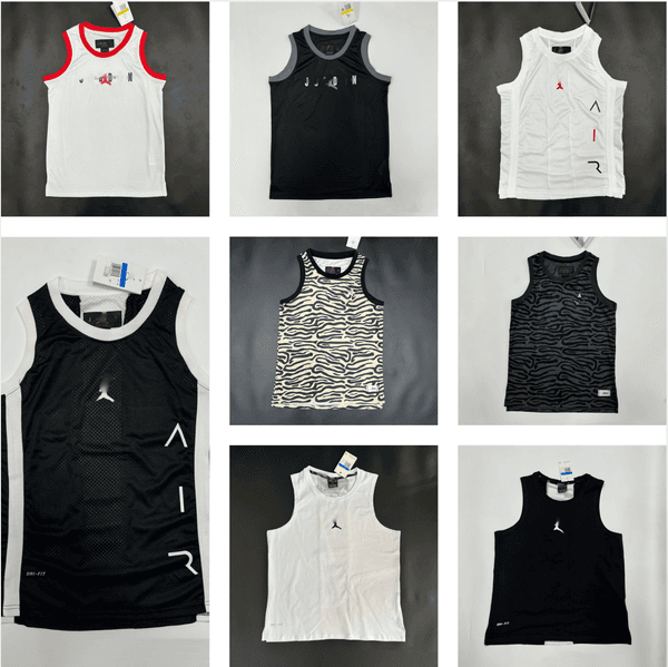 5A Men's designer T-shirt sports sleeveless basketball sportswear, sweat wicking and breathable, essential for summer, made of high-quality pure cotton Fashion