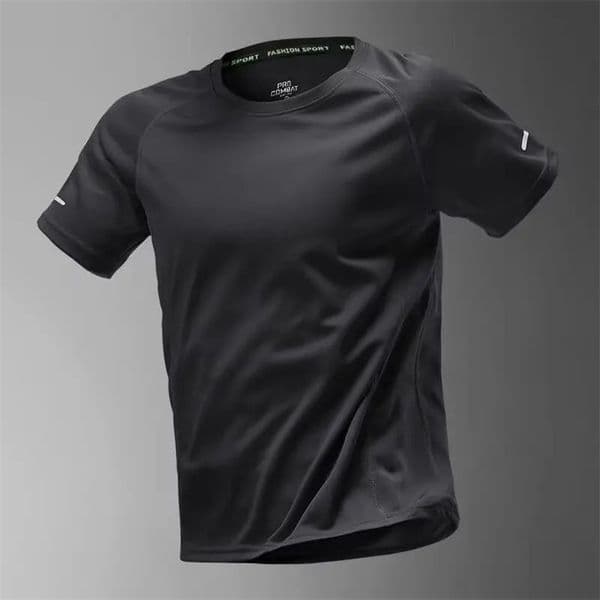 Ins quick drying T-shirt mens summer mesh sports short sleeved half sleeved fitness clothes running clothes top 260410BJ