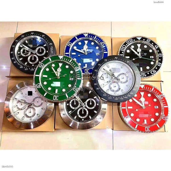 Wall Clock Ultra Silent Wall Clock Metal Modern Large Wall Watch Home Stainless Steel Luminous Clock Date Will Work