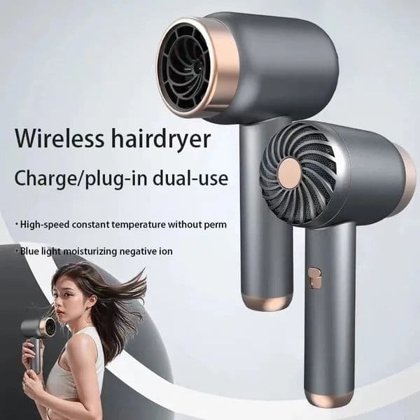 Hair Dryer Charging Portable USB Rechargeable Hairdryer High-Power Home Quick-Dry Hair Salon Travel Blow Dryer 260415