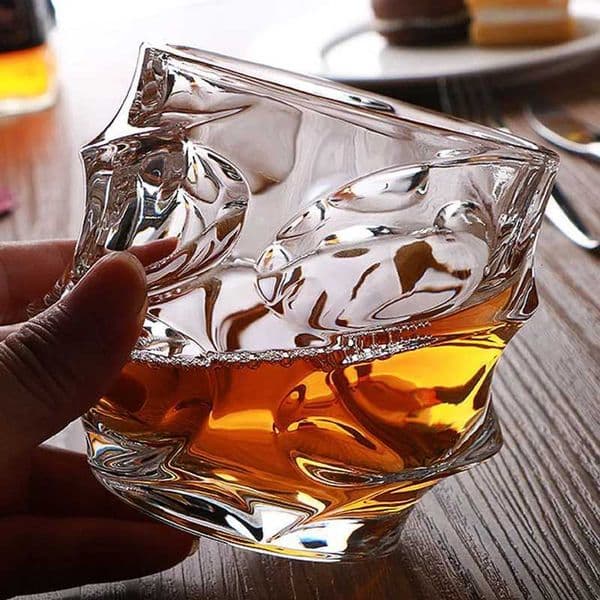 330mL Wave Cup Glass Wine Cup Thicken Juice Crystal Lead-free Whiskey Cocktail Glass Creativity Affordable Luxury Bar Gift 2026