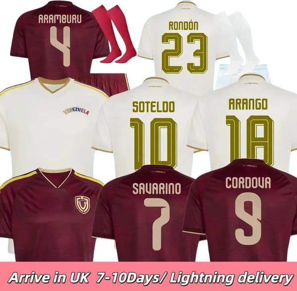2026 Venezuela Soccer Jerseys 2027 Men kids Fans player version SOTELDO RONDON HERRERA MACHIS Football jersey Shirts kit