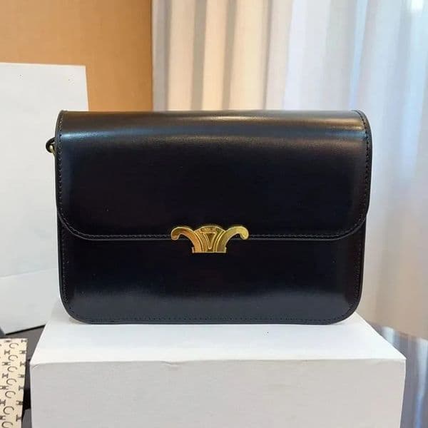 designer crossbody triomphes Genuine Leather Women Shoulder top quality Classic teen Wallet ladies luxury Underarm Saddle bag 54 jo