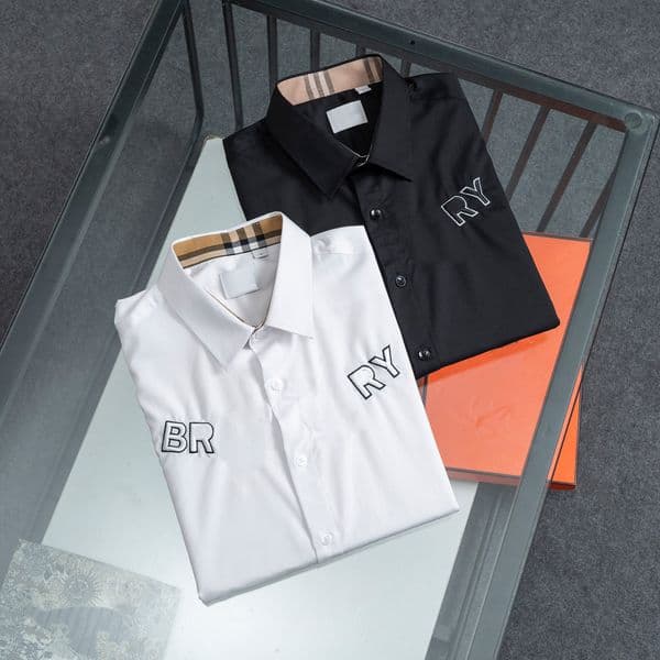 Elegant designer casual wear crafted luxury unisex lapel button-down shirt