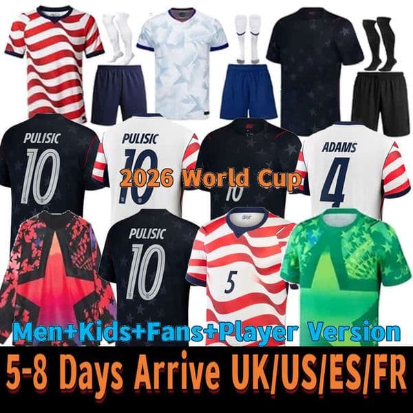 2026 brand-new World Cup jerseys - USA home and away styles, available in fan edition, player edition, and kids edition. All styles can be customized