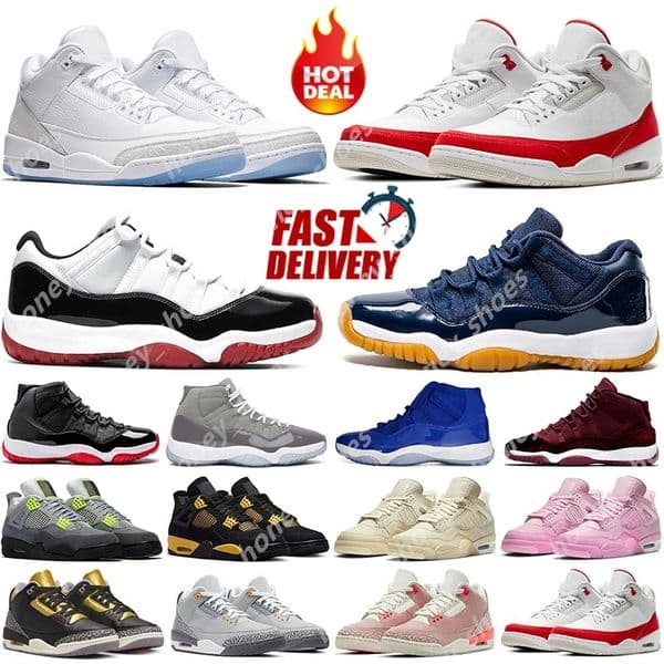 2026 basketball shoes for men women 1 3 4 5 11 12 White Cement Black Fire Red Pine Green UNC Cool Grey Dark Iris Laser Orange Midnight Navy Court Purple mens sneakers H16