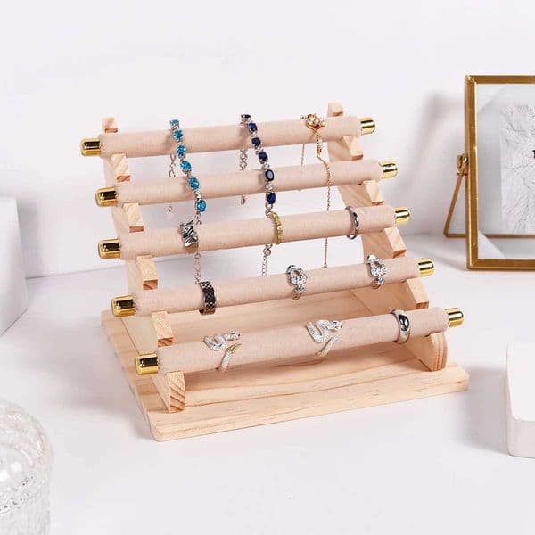 1pc 5-layer design jewelry display rack with a stepped detachable storage rack for jewelry rings and storage racks c2604