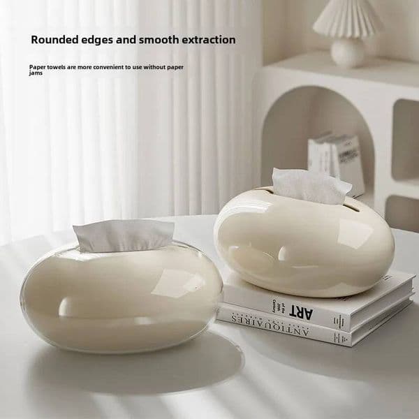 Bestseller Creative Imitation Pebble Desktop Advanced Extractable Living Room Coffee Table Tissue Box Storage Art Decoration Ddmytues