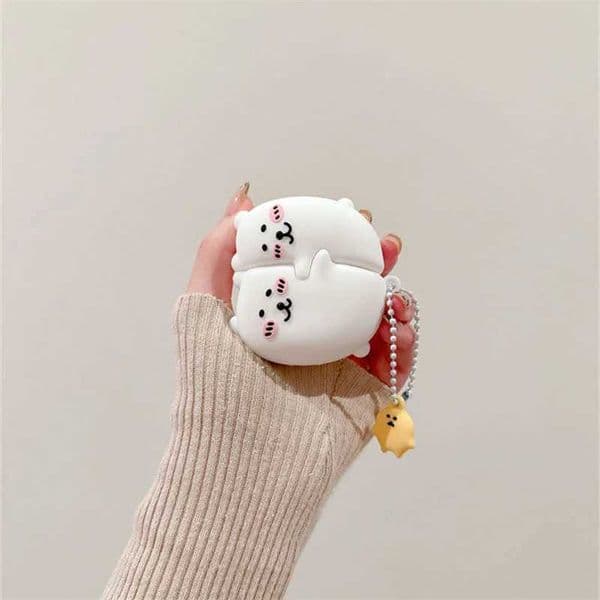 3D Embracing Bear Case for AirPods 4 Airpod 1 2 3 Pro Pro2 Bluetooth Earbuds Charging Box Protective Earphone Case Cover S26415