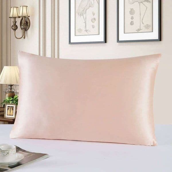 One Side Mulberry Silk Pillowcase with Hidden Zipper Solid Color Pillow case for Sleep and Skin Care 26W0416