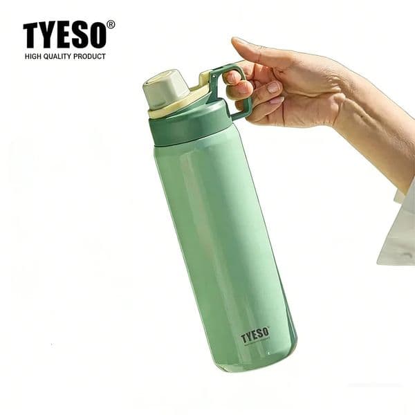 Tyeso Stainless Water Bottle Steel Sports Insulated Leak-Proof Portable Fitness Flask for Outdoor Workouts Travel Vacuum Flasks 260416