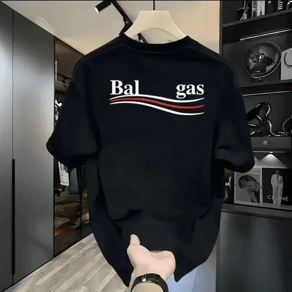 bal cia galy designer t shirt Fashion tshirt tops shirt oversized black T-shirt men women clothes tees Classic Letter Print trend loose cotton streetwear T-shirt