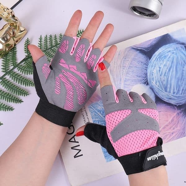 Cycling Fingerless Gloves for Men Women Motorcycle Summer Bicycle Fitness Gym Sports Weightlifting Breathable y260415