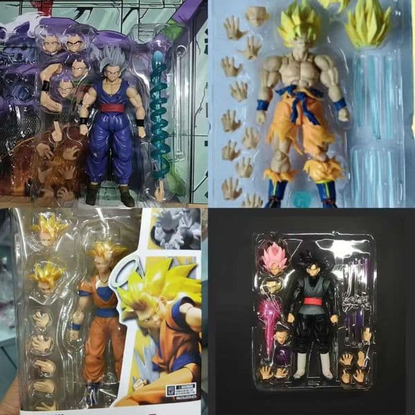 New Dragon Ball SHF Black Goku Saiyan Zamasu Pink-Jointed Action Figure Figurine Anime Collection Decoration Model Toys Gaoxingqus_toy7IKU