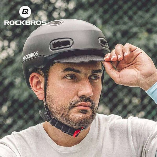 ROCKBROS Bicycle Helmet Casual Brim Attachment Cycling EPS Urban Commuter & Mountain Bike Helmets for Men and Women 26Y0414