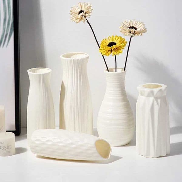 Simple Small Fresh Flower Vase Nordic Plastic Vase Scene Decoration Room Decoration Wedding Supplies Wedding Gift 1pc L260516
