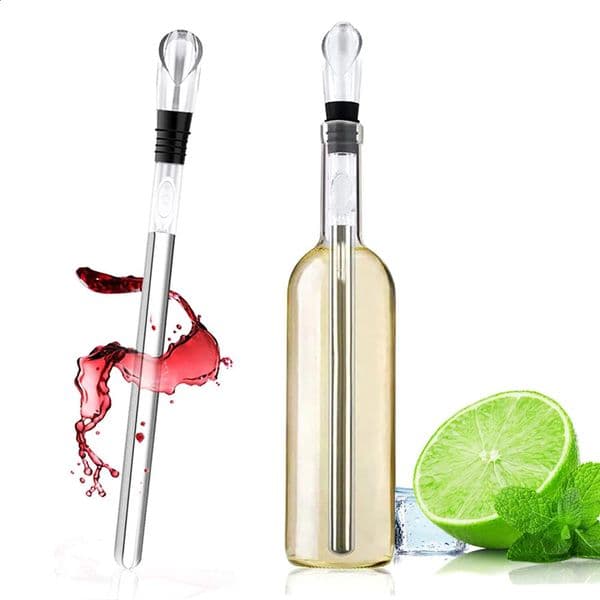 Ice Wine Chiller Rushed Bucket Stainless Steel Barware Pourer Bottle Stick Rapid Iceless Perfect Kitchen Bar Accessorie 260415