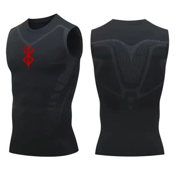 Compression Sleeveless Shirt Men Gym Fitness Basketball Sport Vest Manga Tight Tank Mesh Quick Drying Top Breathable Summer Male 260403