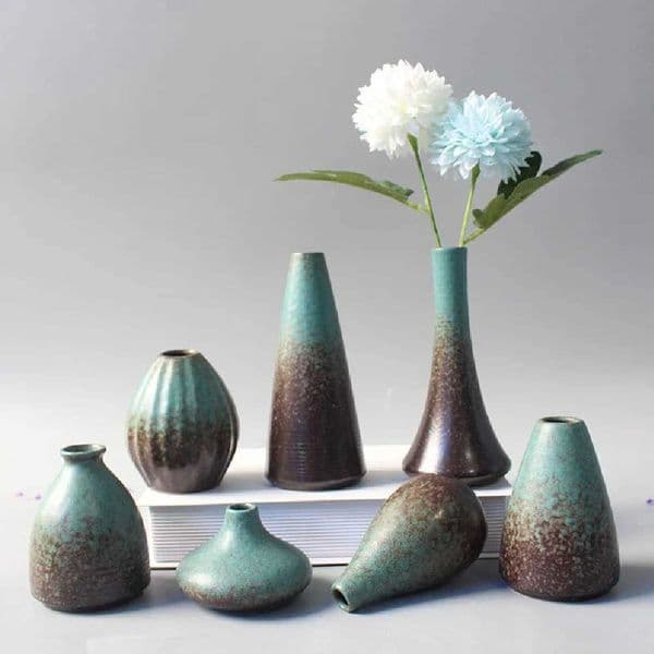 Ceramic Small Flower Vase Home Decoration Crafts Tabletop Ornament Simplicity Japanese-style Desk Decoration Ceramic Vase L260516