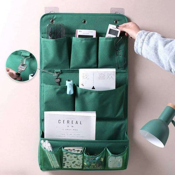 Simple Door Wall Hanging Bag Cloth Art Waterproof Sundries Wardrobe Storage Bags Bedroom Underwear Socks Toys Organizer 26Y0416