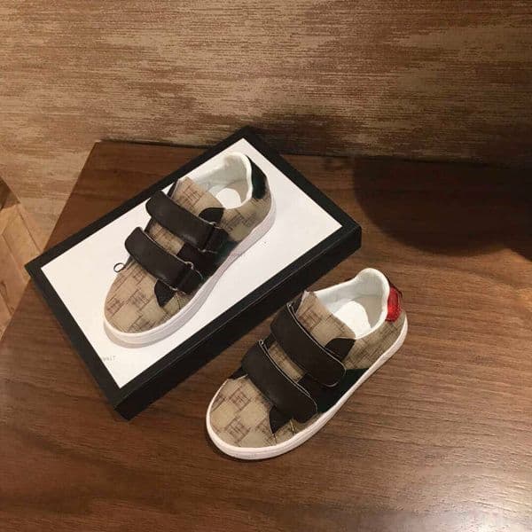 Fashion Child Sneakers Embroidery patterns kids shoes Size 26-35 Including paper boxes designer baby casual shoes A431X12N113-a