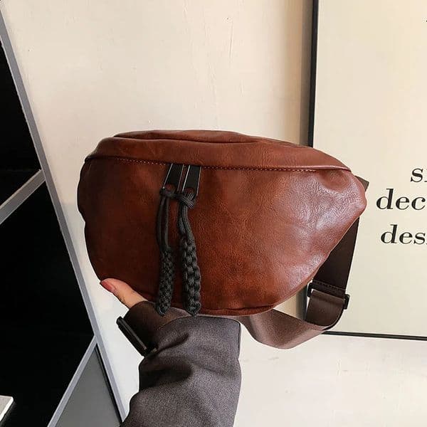 y Crossbody Chest Bag High quality soft Leather Women Waist Bag Fashion Fanny Pack ner ladies Shoulder Bag Phone Pack 260415