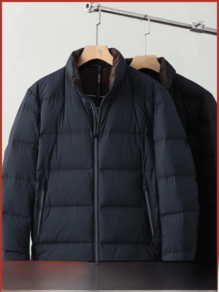 Men's Down Highly Fluffy Du Jaet Thiened Stand Collar Comfortable Outdoor Autumn Winter Bread Sle