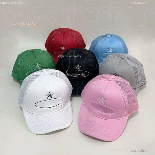 Cortiezly Y2k High Street Designer Cortinas Ball Cap Baseball Luxe Summer Trucker Hat Men's And Women's Duck Tongue Mesh Star Alt Stack Corteizs Caps 2e7