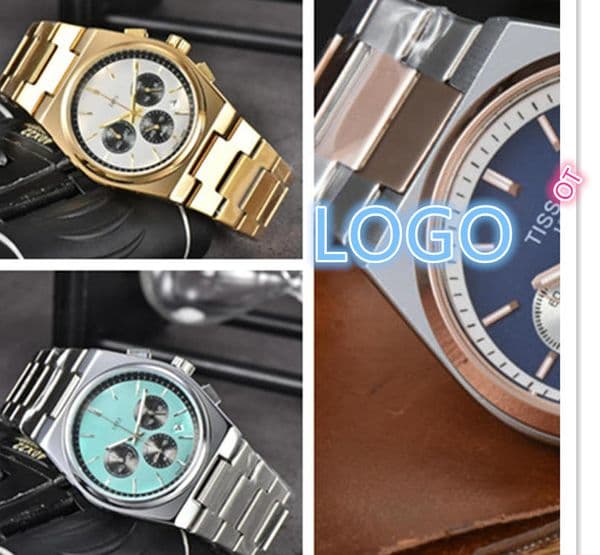 Fashion designer men's business watch high-quality quartz movement watch chronograph luxury wrist watches