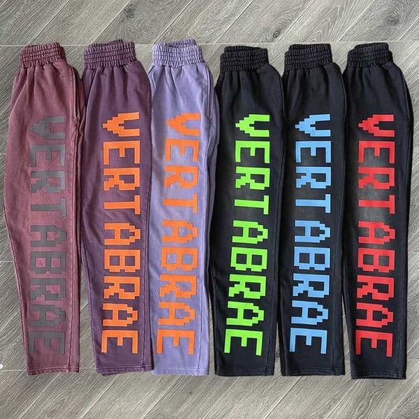 Vertabrae sweatpants Wash water three-dimensional printed sports casual pants Q26041