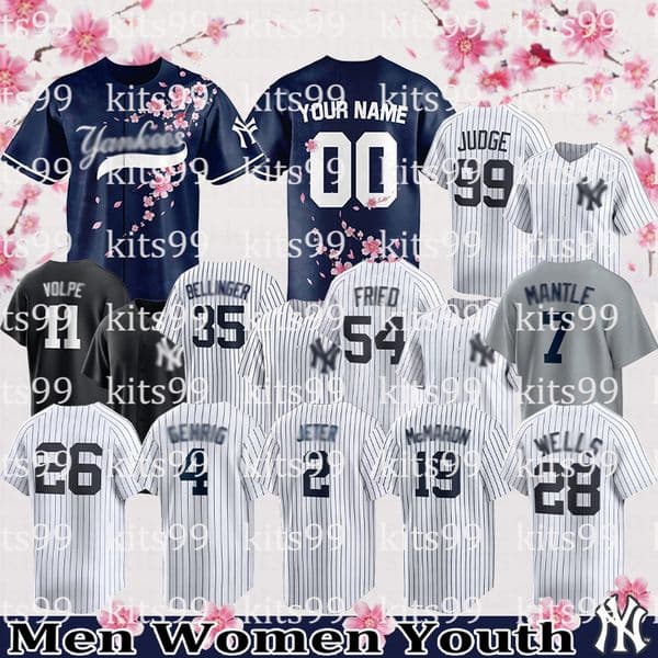 #99 Aaron Judge Jersey #13 chisholm Jr Baseball Jerseys Volpe NY Yankees Jerseys Rizzo Giancarlo Stanton Devin Williams Cody Bellinger soccer jerseys 2026 New
