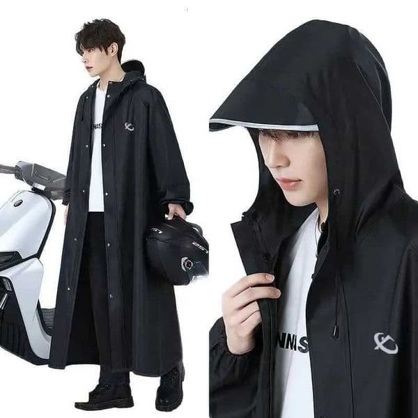 Motorcycle Rider Raincoat Long Thickened Waterproof Full Body Cover for Adults Outdoor Cycling Z260416
