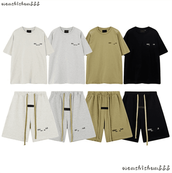 Hot Sale Essential Shorts Designer Mens Tracksuits Trendy Couple Outfits Printed Tshirt Cotton Round Neck Letter Print Shorts Y2K Womens T Shirt High L260425