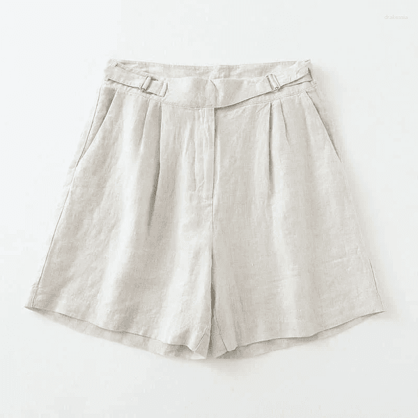 Women's Shorts Solid For Women Casual Loose Elastic Waist Wide Leg Vintage Harajuku Korean Style Five-point Pants Clothing