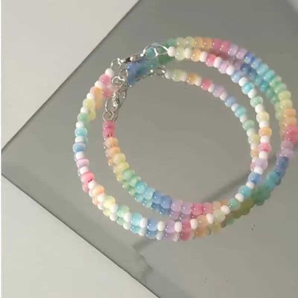 Bohemian Style Bracelet Colorful Beaded Bracelet For Women Girls Simple Sweet Versatile Bracelet Jewelry Accessories Gifts H260416