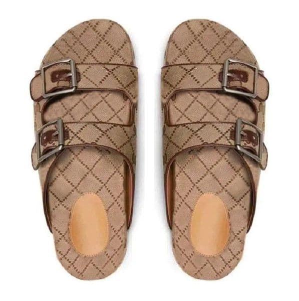 Big Size 35-47 high quality Luxurys Designer Sandals For Men Women Fashion Classic Floral Brocade Slides Flats Leather Rubber Flip Flops Bottom Beach Shoes Loafers