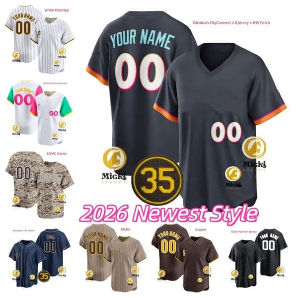 Fernando Tatis Jr. 2026 Baseball Jersey 13 Manny Machado 9 Jake Cronenworth 31 Dave Winfield 11 Yu Darvish 44 Joe Musgrove Jerseys Custom Stitched