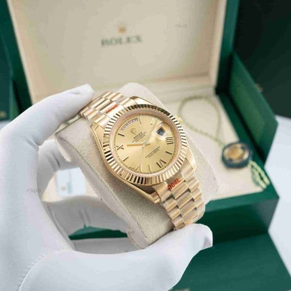 Designer Watch rolexxxmen with box Day Date 36mm Automatic Mechanical Watch Men 128348RBR Triangle pit pattern Rolexxx Rolex Watch Women watches Business 41