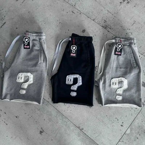 Casual Summer Sports Trend Symbol Patchwork Drawstring Shorts Vintage Hip-Hop Fabric Street Wear Men Women Streetwears X260417