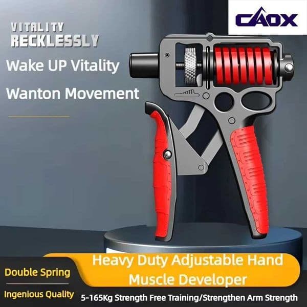 5-165Kg Adjustable Heavy Hand Grip Exercise Strengthener Gripper Finger Expander Arm Wrist Forearm Trainers Fitness Steel Spring Z260416