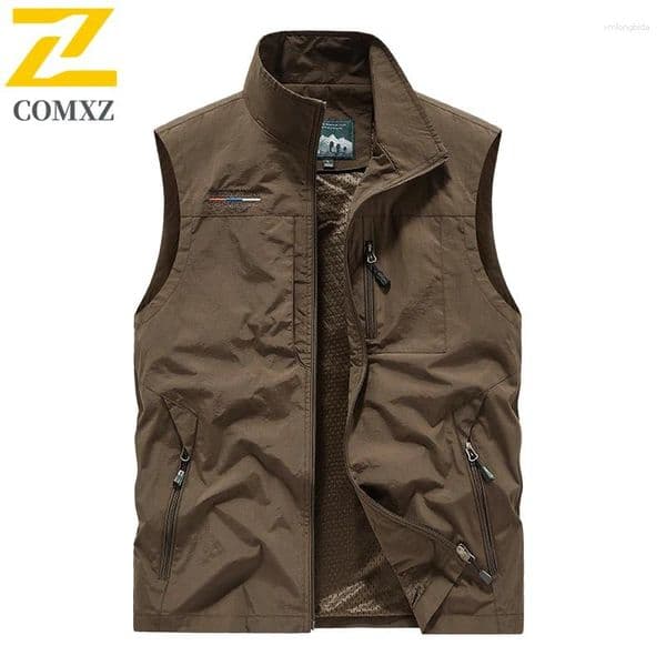 Men's Jackets 2026 Summer Sleeveless Jacket Lightweight Comfortable Lined Mesh Design Breathable Top Plus Size Work Coat 6XL 7XL
