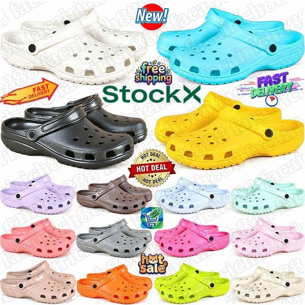 2026 free shipping designer sandals comfort clog for men women kids breathable Slip-On water shoes slippers slider with adjustable strap black white slide
