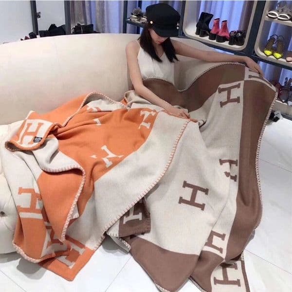 Cashmere designer blanket home winter throw blanket designer bedding christmas wool soft letter blanket comforters fleece blanket rugs home textiles s
