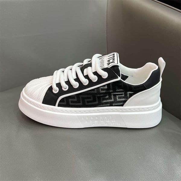 Luxury Brand Designer Shoes Men's 2024 Hot-Selling White Shoes Shell Toe Breathable Single Mesh Thick Sole Color-Block Casual Comfortable Classic Sports Sneakers