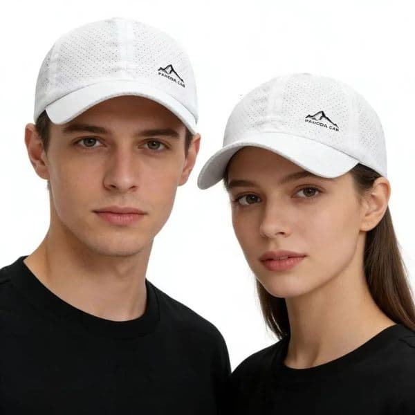 Unisex Perforated Running Cap for HikingOutdoor Activities Quick Dry UV Protection Sports Hat Lightweight Adjustable Sun 260417BJ